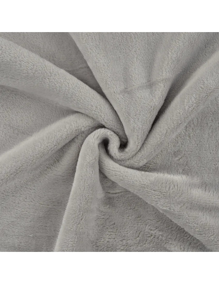 Tissu, Polaire Doudou, Gris Clair, Laize 150 cm, 100% Polyester 290g/m²