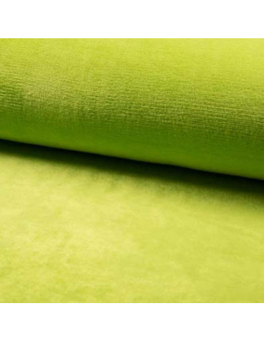 Tissu, Polaire Doudou Épaisse, Vert Anis, Laize 150 cm, 100% Polyester 290g/m²