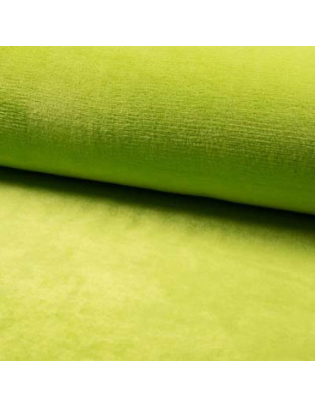 Tissu, Polaire Doudou Épaisse, Vert Anis, Laize 150 cm, 100% Polyester 290g/m²