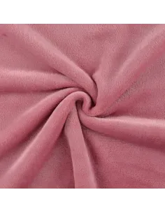 Tissu, Polaire Doudou, Vieux Rose, Laize 150 cm, 100% Polyester 290g/m²