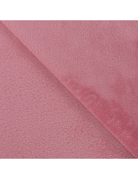 Tissu, Polaire Doudou, Vieux Rose, Laize 150 cm, 100% Polyester 290g/m²