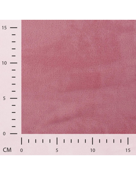 Tissu, Polaire Doudou, Vieux Rose, Laize 150 cm, 100% Polyester 290g/m²