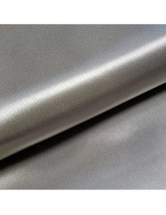 Doublure satin, gris argenté