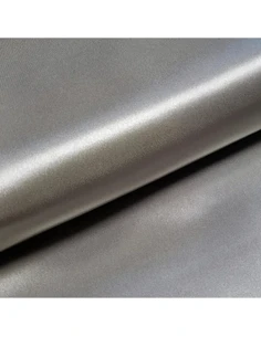 Tissu, Doublure Satin Unie, Gris Argenté, Laize 150 cm, 100% Polyester