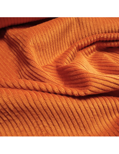 Velours larges côtes, orange