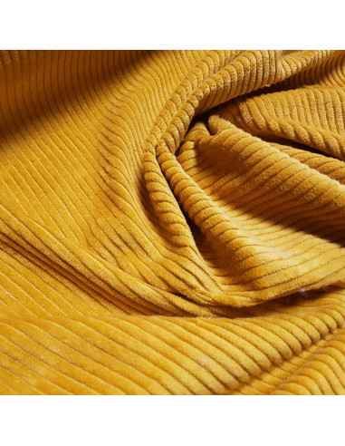 Velours larges côtes, jaune moutarde