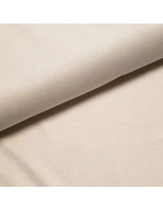 Tissu, Suédine Scuba Unie, Écru, Laize 150 cm, 95% Polyester 5% Spandex