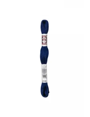 Fil à broder, Retors Mat DMC Art 89, 10 m, Bleu indigo (2336)