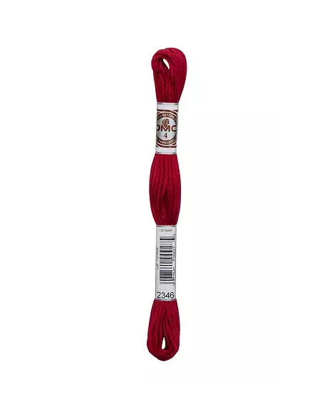 Fil à broder, Retors Mat DMC Art 89, 10 m, Rouge égyptien (2346)
