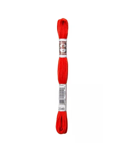 Fil à broder, Retors Mat DMC Art 89, 10 m, Rouge vif (2349)