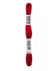 Fil à broder, Retors Mat DMC Art 89, 10 m, Rouge laque de Chine (2304)