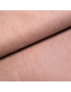 Tissu, Suédine Scuba Unie, Vieux Rose, Laize 150 cm, 95% Polyester 5% Spandex