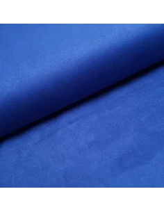 Tissu, Suédine Scuba Unie, Bleu Roi, Laize 145 cm, 95% Polyester 5% Spandex