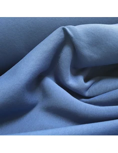 Tissu, Sweat Épais Uni, Bleu Azur, Laize 160 cm, Molleton Coton Polyester 2