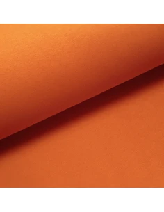 Tissu, Molleton Sweat Épais Uni, Orange Vif, Laize 160 cm, Coton Polyester Oeko-Tex