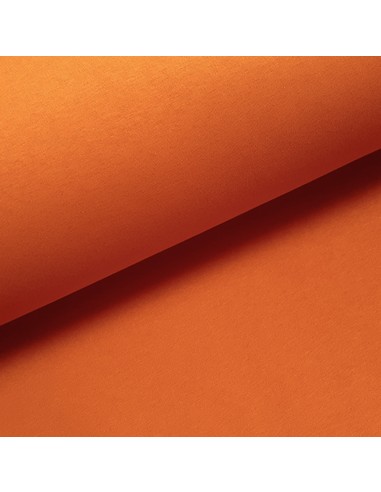 Tissu, Molleton Sweat Épais Uni, Orange Vif, Laize 160 cm, Coton Polyester Oeko-Tex