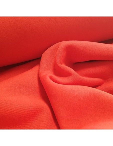 Tissu, Sweat Épais Uni, Rouge, Laize 160 cm, Coton Polyester