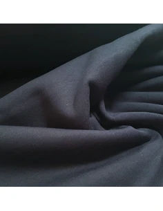 Tissu, Molleton Épais Uni, Bleu Marine, Laize 160 cm, Coton Polyester Oeko-Tex 2