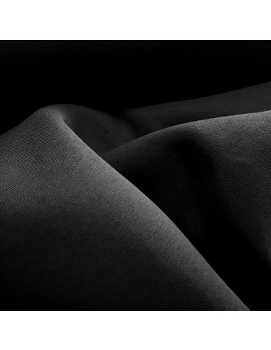 Tissu, Sweat Épais Uni, Noir, Laize 150 cm, 70% Coton 30% Polyester 280g/m²