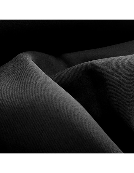 Tissu, Sweat Épais Uni, Noir, Laize 150 cm, 70% Coton 30% Polyester 280g/m²