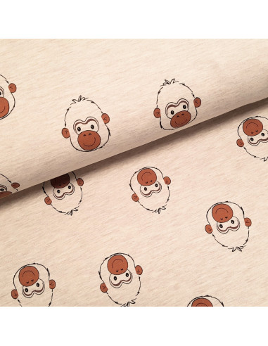 Jersey de coton, singes
