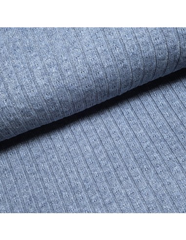 Tissu, Jersey Maille Uni Lurex, Bleu Scintillant, Laize 140 cm, Viscose Polyester Lurex Stretch