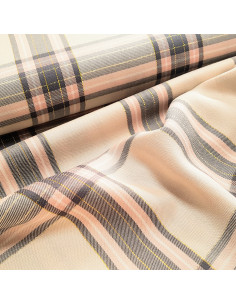 Viscose jacquard, motif tartan 2