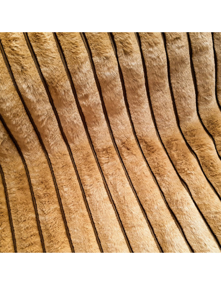 Fourrure côtes, beige