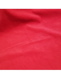 Tissu, Velours Milleraies Uni, Rouge, Laize 135 cm, 97% Coton 3% Elasthanne
