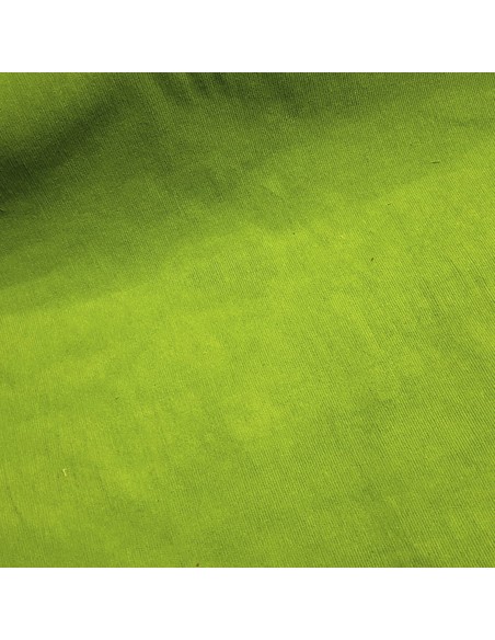 Tissu, Velours Milleraies Uni, Vert Pomme, Laize 135 cm, 97% Coton 3% Élasthanne