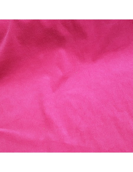 Tissu, Velours Milleraies Uni, Rose Fuchsia, Laize 135 cm, 97% Coton 3% Elasthanne 358g/ml