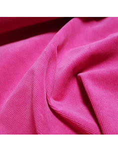 Velours milleraies, rose fuchsia 2