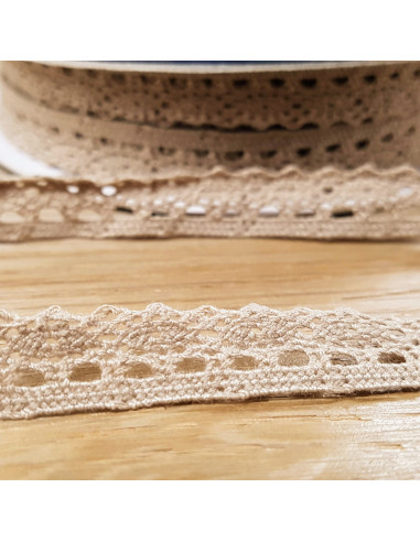 Ruban dentelle, beige