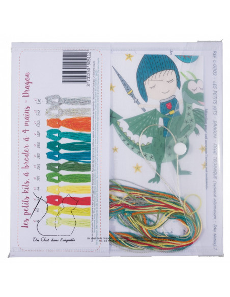Le petit kit à broder à 4 mains, Dragon