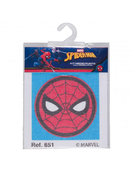 Kit canevas enfant 12x12, spiderman