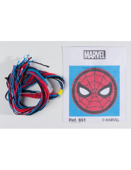 Kit canevas enfant 12x12, spiderman