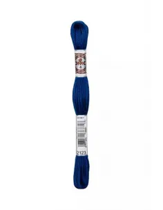 Fil à broder, Retors Mat DMC Art 89, 10 m, Bleu polaire foncé (2123)