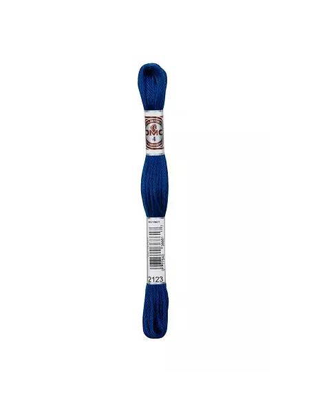 Fil à broder, Retors Mat DMC Art 89, 10 m, Bleu polaire foncé (2123)