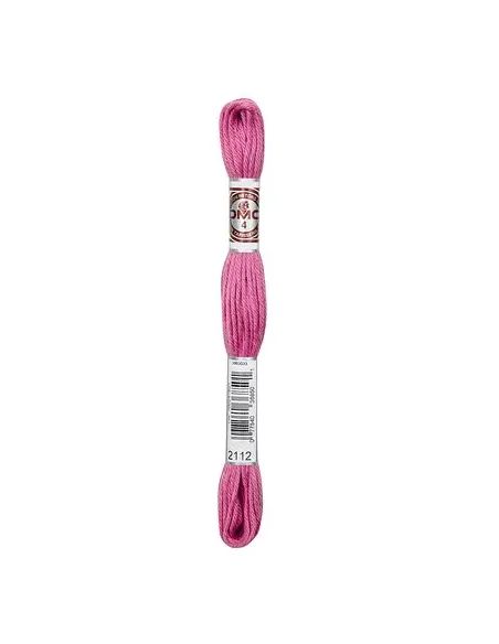 Fil à broder, Retors Mat DMC Art 89, 10 m, Rose impatience (2112)