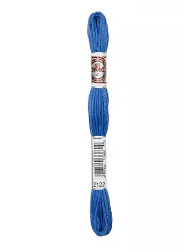 Fil à broder, Retors Mat DMC Art 89, 10 m, Bleu de cobalt (2122)