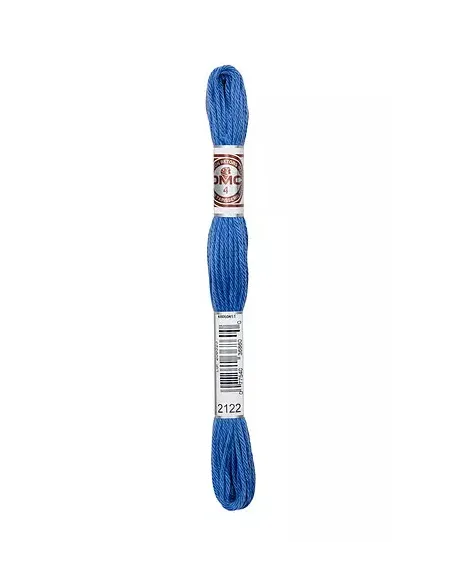 Fil à broder, Retors Mat DMC Art 89, 10 m, Bleu de cobalt (2122)