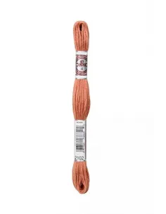 Fil à broder, Retors Mat DMC Art 89, 10 m, Terre cuite rosé (2102)