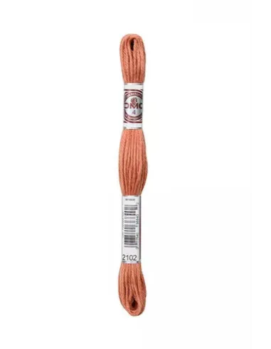 Fil à broder, Retors Mat DMC Art 89, 10 m, Terre cuite rosé (2102)