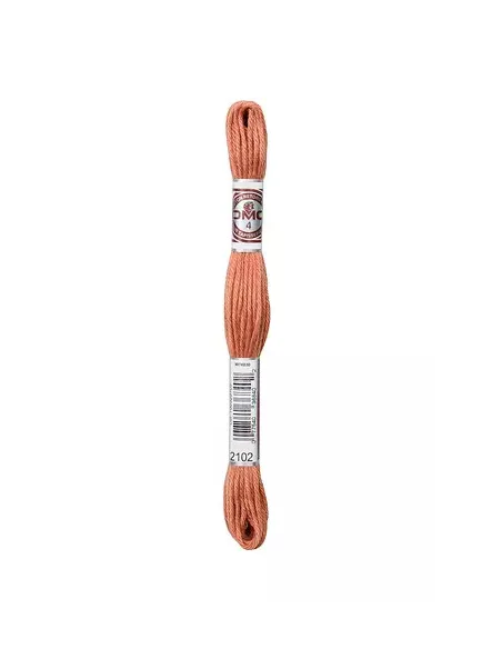Fil à broder, Retors Mat DMC Art 89, 10 m, Terre cuite rosé (2102)