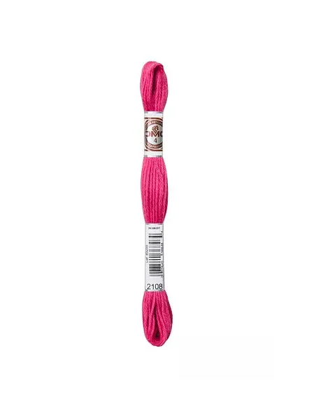 Fil à broder, Retors Mat DMC Art 89, 10 m, Verveine rose (2108)