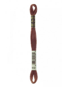 Fil à broder, Mouliné Spécial DMC Art 117, 8 m, Cacao (632)