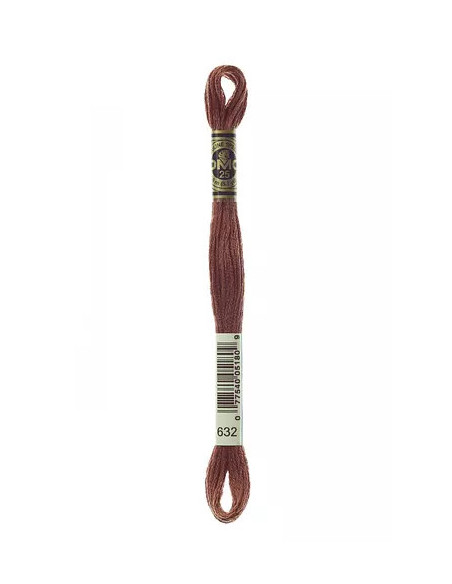 Fil à broder, Mouliné Spécial DMC Art 117, 8 m, Cacao (632)