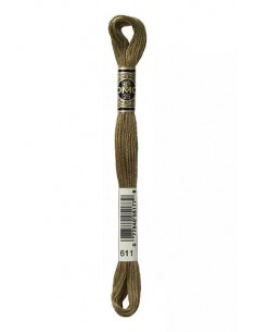 Fil à broder, Mouliné Spécial DMC Art 117, 8 m, Sisal (611)