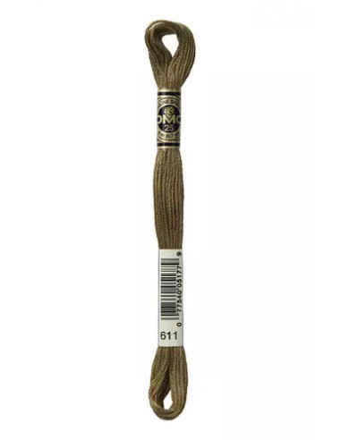 Fil à broder, Mouliné Spécial DMC Art 117, 8 m, Sisal (611)