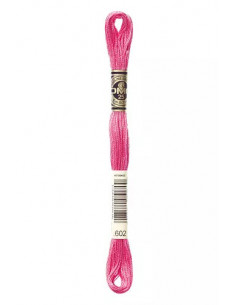 Fil à broder, Mouliné Spécial DMC Art 117, 8 m, Verveine rose (602)